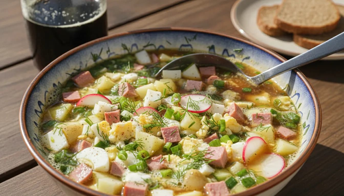 Окрошка на квасе