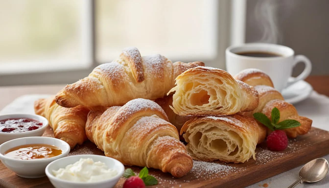 Круассаны из теста фило