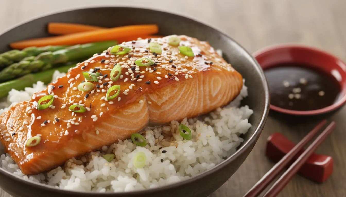 Лосось в соусе терияки