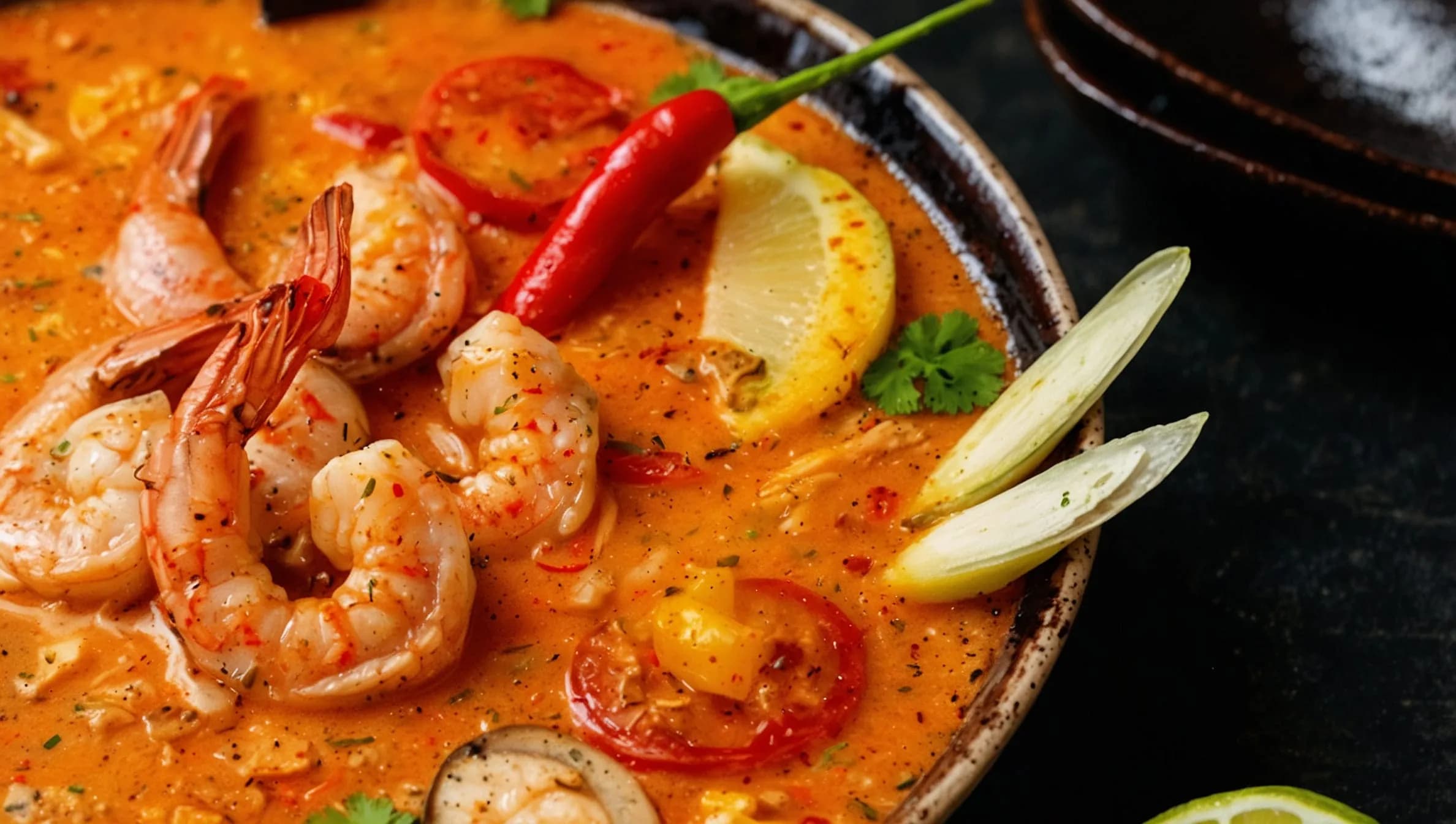 Том-ям с креветками