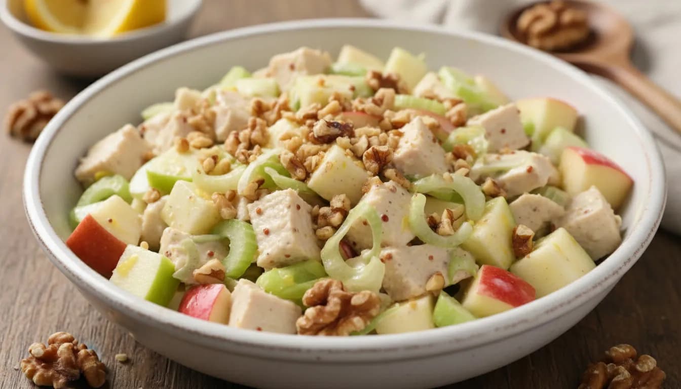Салат с индейкой и яблоком